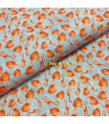 POPELIN MARINO CABALLITO NARANJA