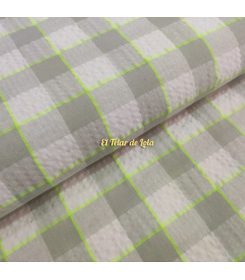 VICHY BICOLOR FLUOR GRIS/VERDE