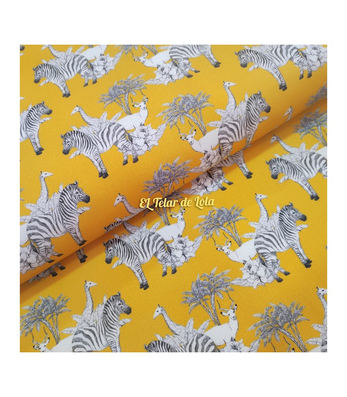 ALGODON  CEBRAS MOSTAZA