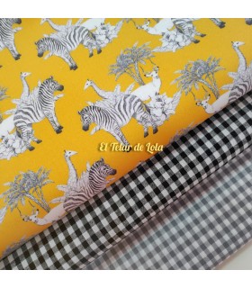 ALGODON  CEBRAS MOSTAZA