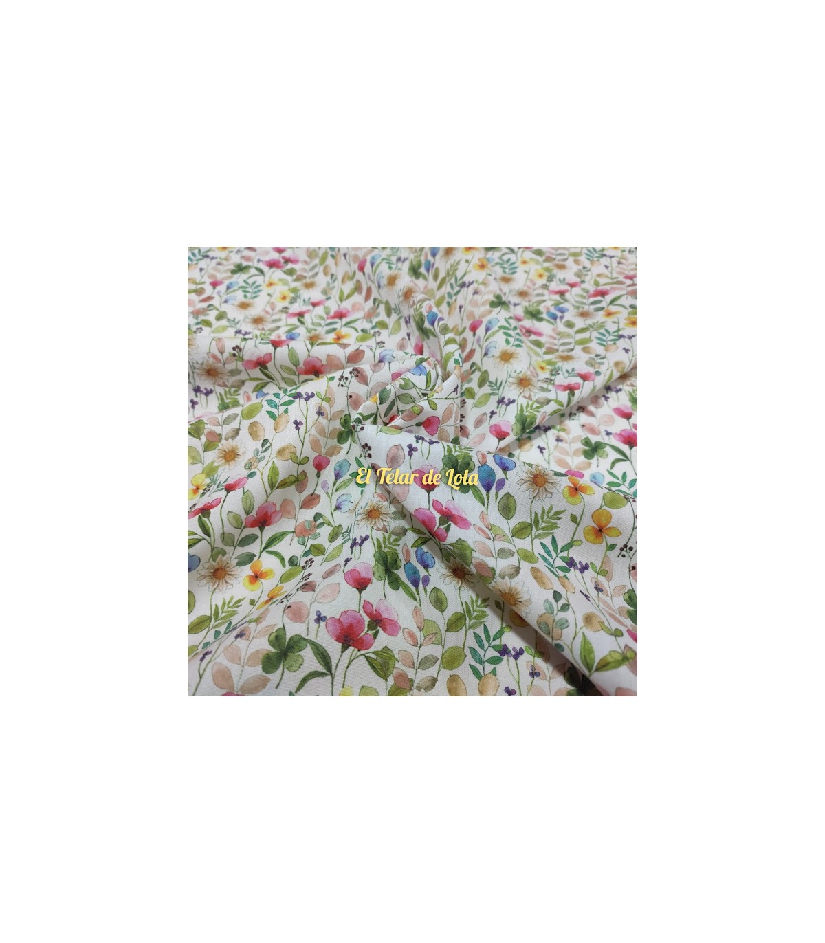 POPELIN FLORES HOJITAS CAPRI