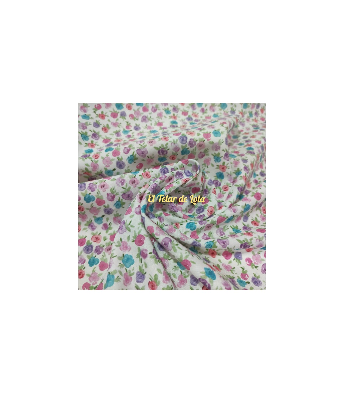 POPELIN FLORECILLAS LILAS  ITURI