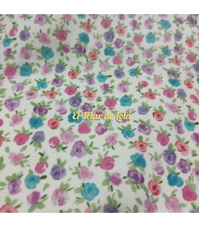 POPELIN FLORECILLAS LILAS  ITURI