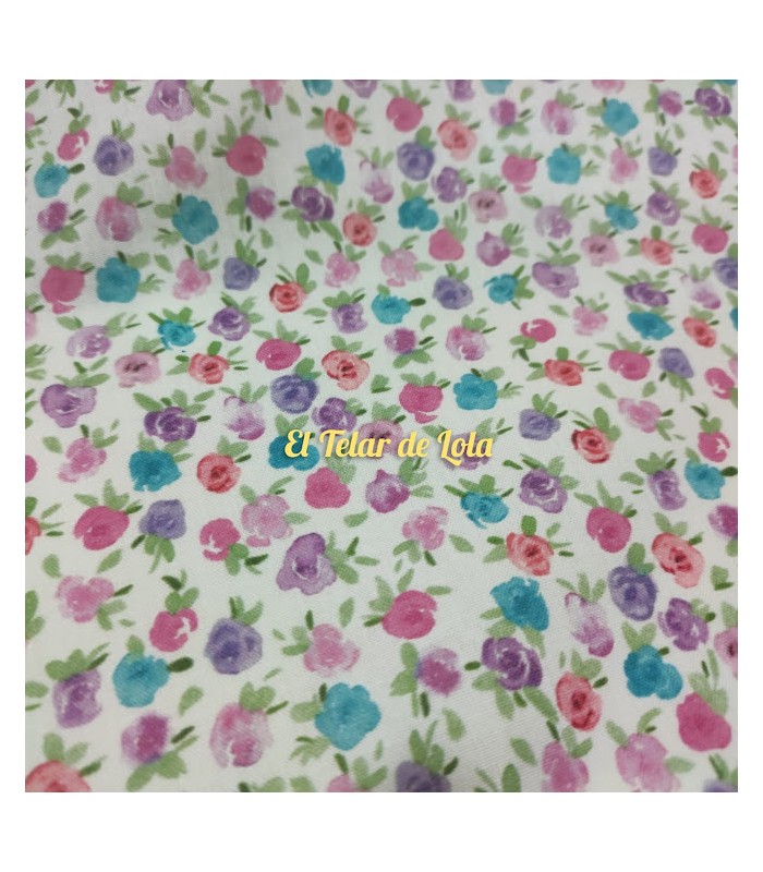 POPELIN FLORECILLAS LILAS  ITURI