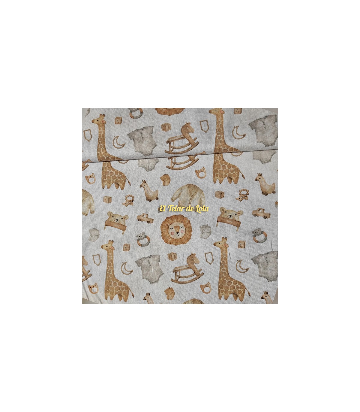 POPELIN ALGODON JIRAFAS