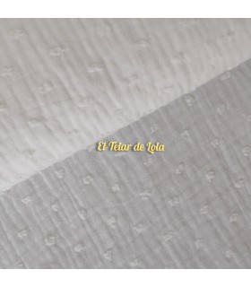 MUSELINA PLUMETI BLANCO