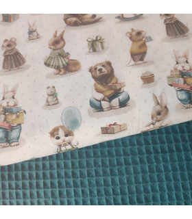 POPELIN OSITOS/CONEJITOS