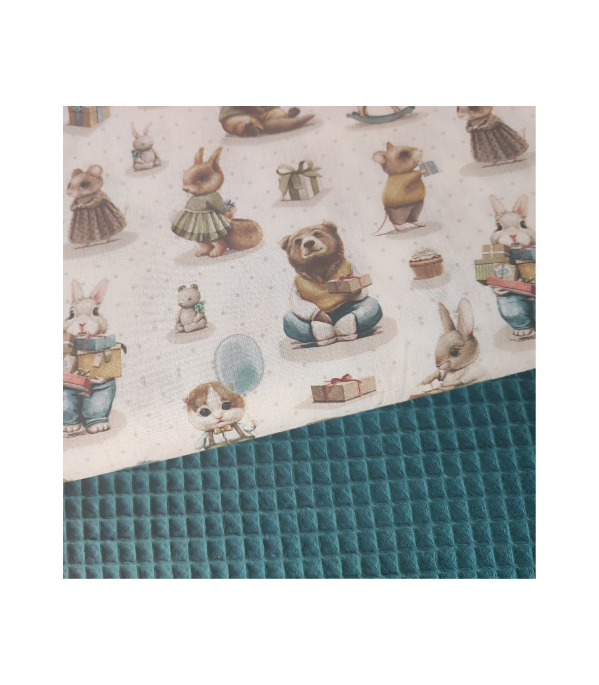 POPELIN OSITOS/CONEJITOS