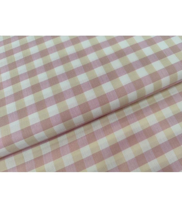 VICHY 1 CMS ALGODON TRICOLOR ROSA