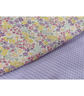 POPELIN ESTAMPADO FLORECITAS MALVA