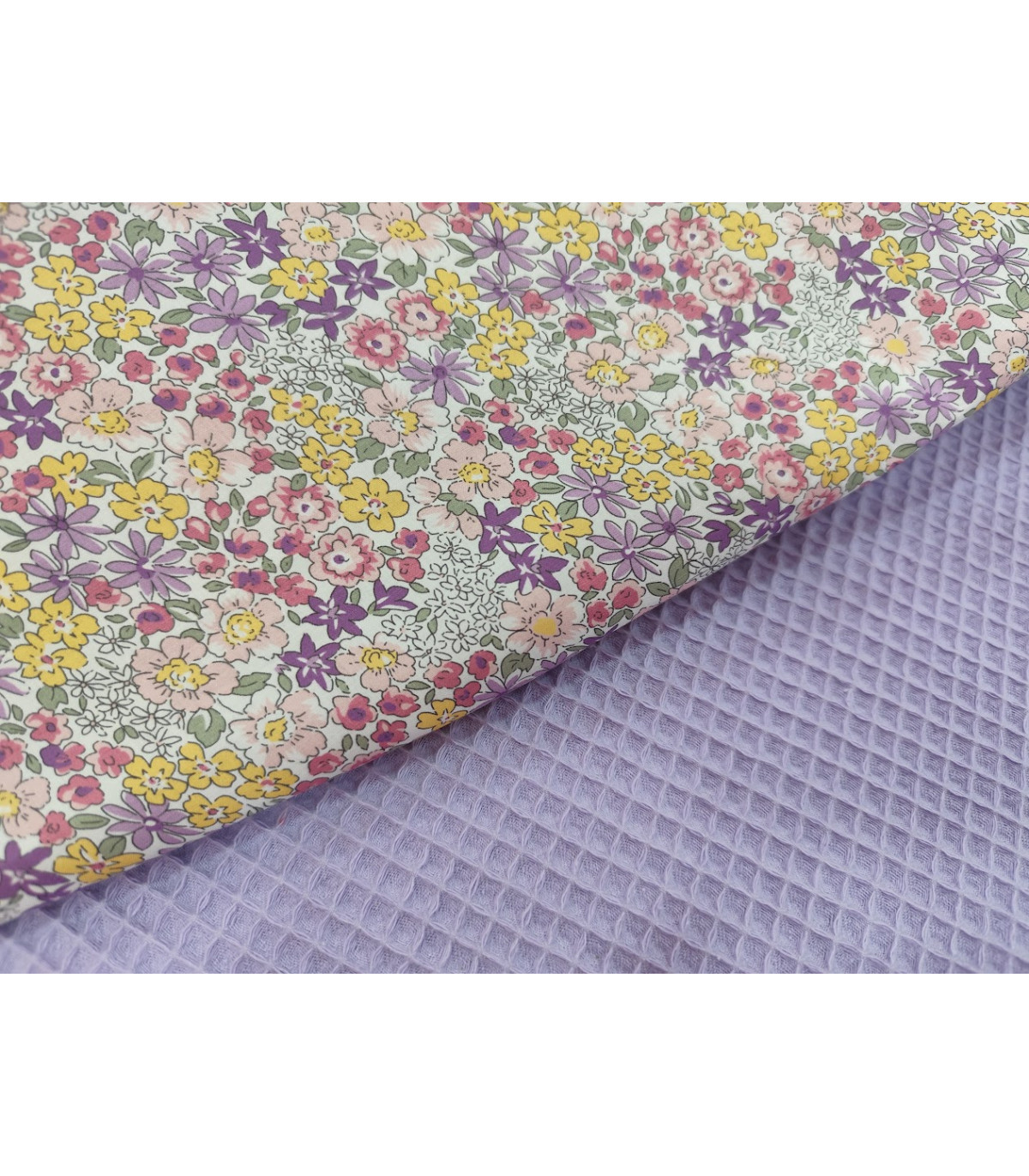 POPELIN ESTAMPADO FLORECITAS MALVA