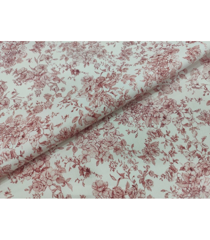 SARGA ESTAMPADA FLORES ROSA VINTAGE
