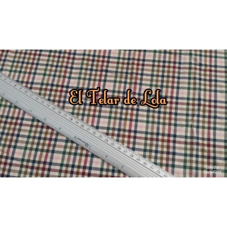 VIYELA  CUADRO MULTICOLOR 25 CMS