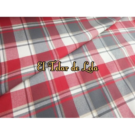 FRANELA CUADRO ESCOCES  25CMS