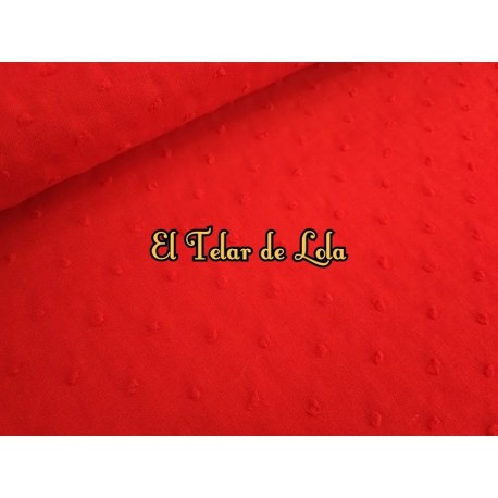 PLUMETI ALGODON ROJO 25 CMS