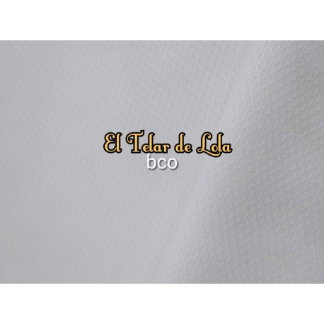 PIQUE NIDO ABEJA BLANCO 25 CMS