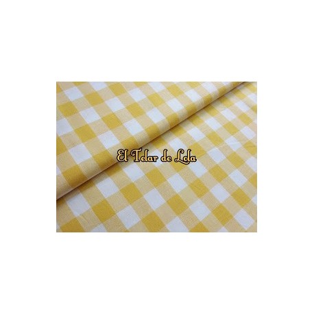 CUADRO VICHY 2CMS AMARILLO 25CMS