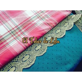 CUADRO ESCOCES FRANELA ROJO 25 CMS