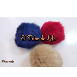 POM POM 80MM PIEL DE CONEJO