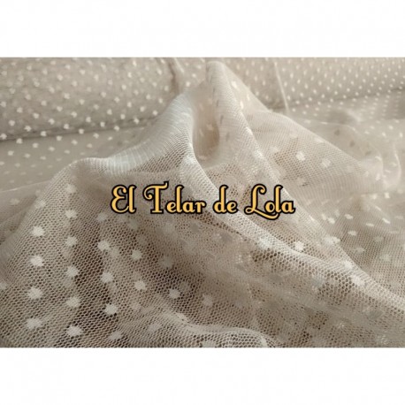 TUL PLUMETI MARFIL 25 CMS