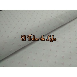 PLUMETI ALGODON BCO/ROSA 25 CMS