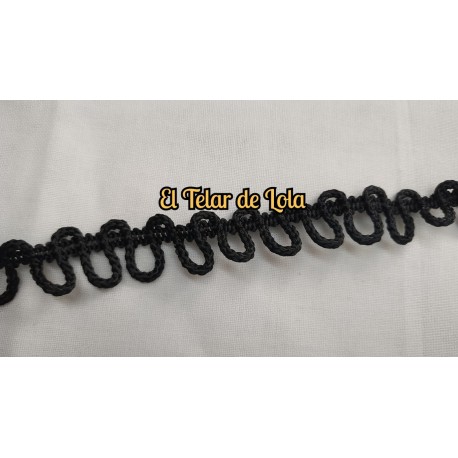 GALON OJAL NEGRO 25 CMS