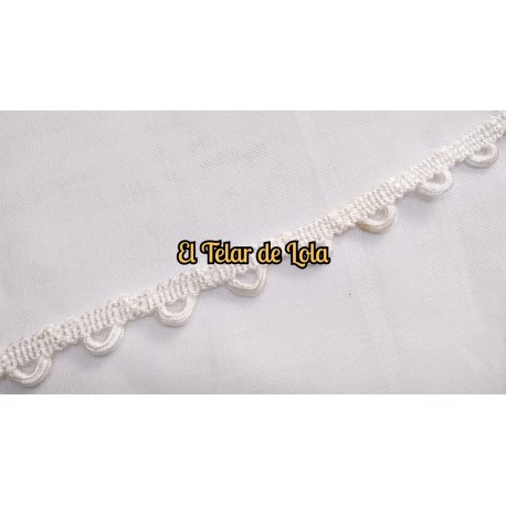 GALON OJAL MARFIL 25 CMS