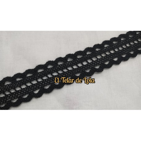 ENTREDOS BOLILLO NEGRO 25 CMS