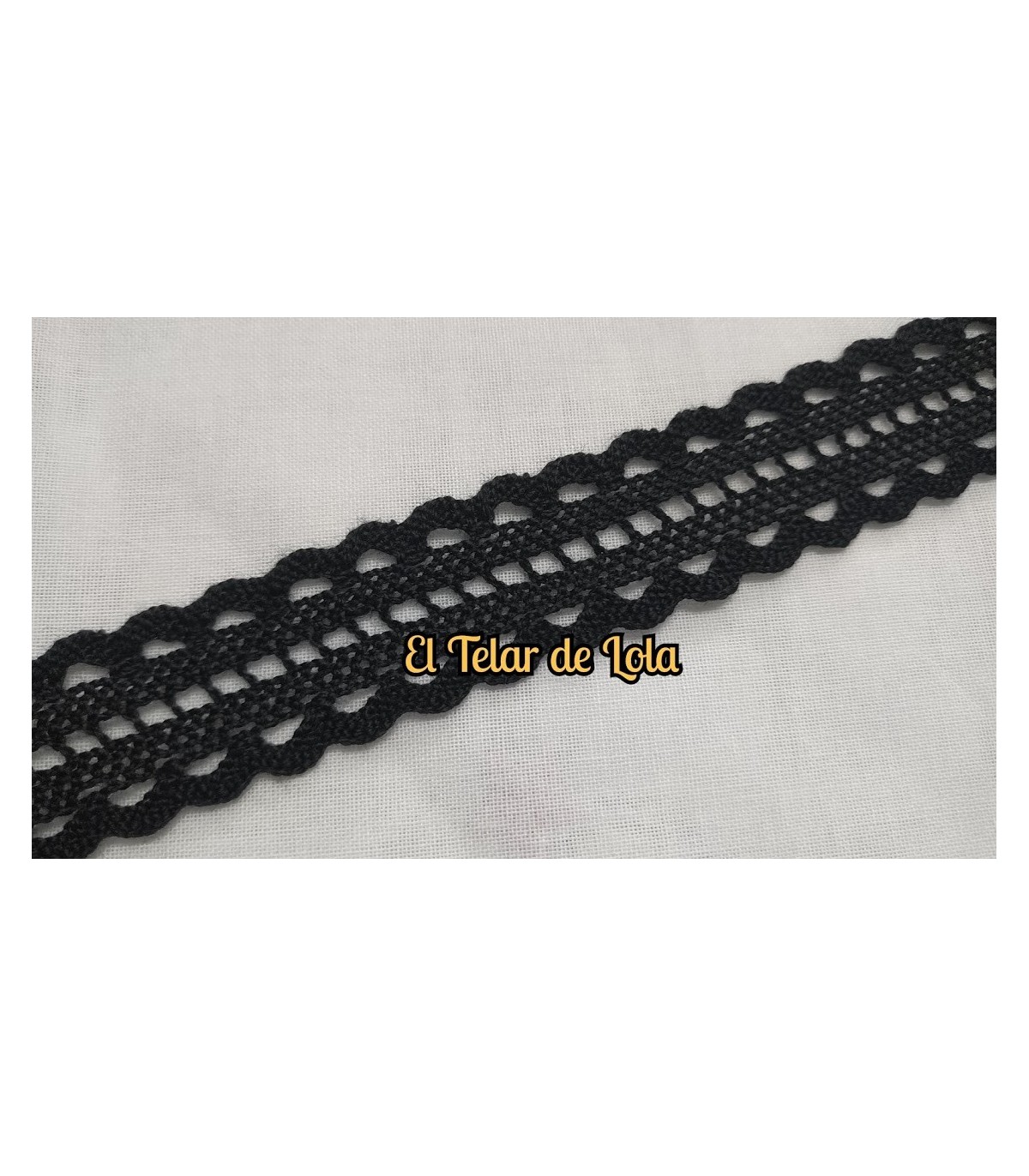 ENTREDOS BOLILLO NEGRO 25 CMS