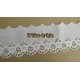 TIRA BORDADA BLANCA 25 CMS