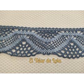 ENCAJE BOLILLOS BICOLOR 25 CMS