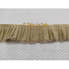 PLISACO C/PUNTILLA CAMEL 25 CMS