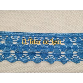 ENCAJE BOLILLO TURQUESA