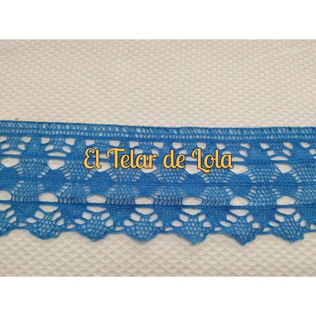 ENCAJE BOLILLO TURQUESA