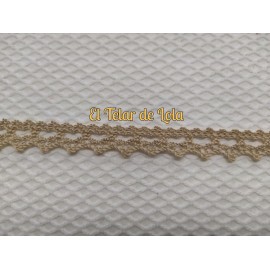 PUNTILLA BOLILLO CAMEL 25 CMS