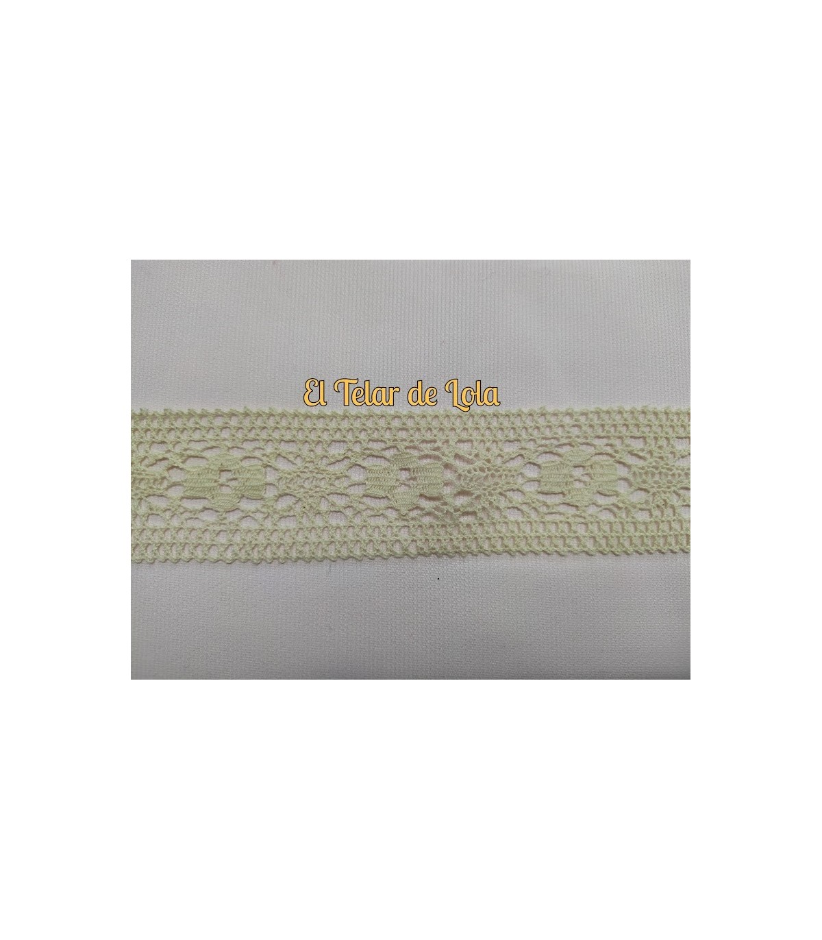 ENTREDOS BOLILLO MARFIL 25 CMS