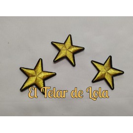 PARCHE THERMOADHESIVO ESTRELLA ORO