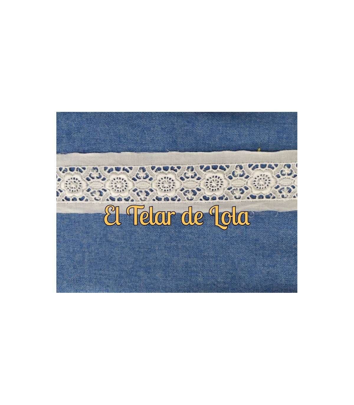 ENTREDOS BATISTA BORDADA 25 CMS